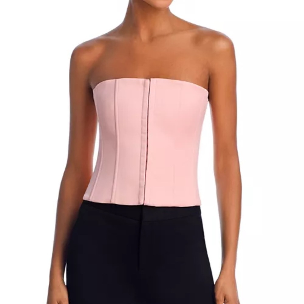 Danielle Guizio Pink Corset Top